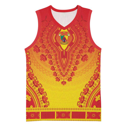 Personalized Afro Cameroon Basketball Jersey African Dashiki Style LT15