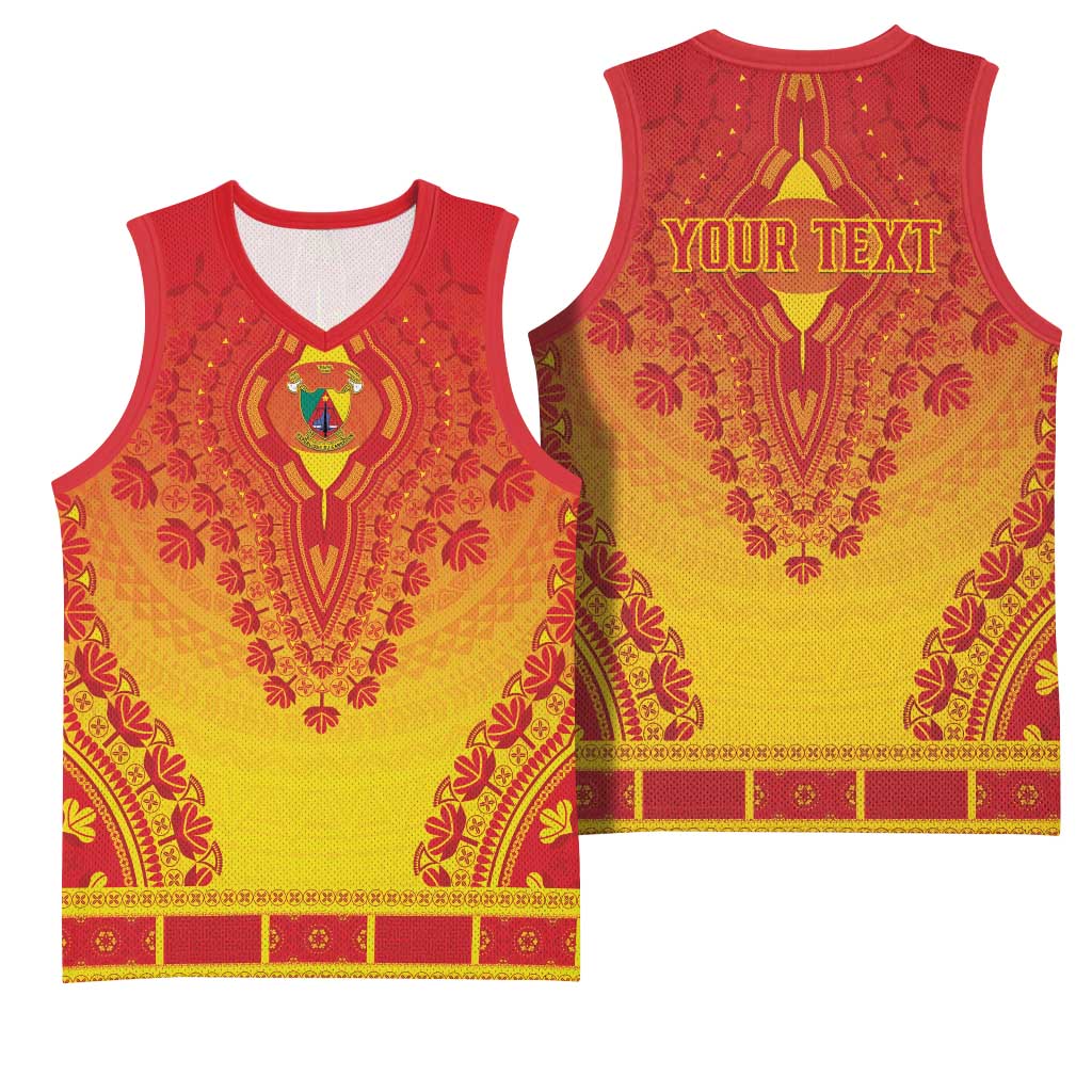Personalized Afro Cameroon Basketball Jersey African Dashiki Style LT15