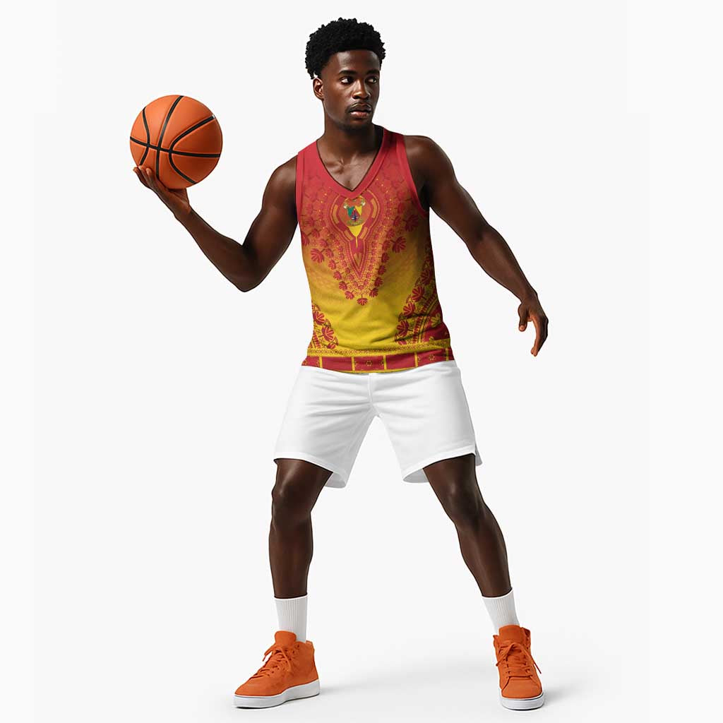Personalized Afro Cameroon Basketball Jersey African Dashiki Style LT15
