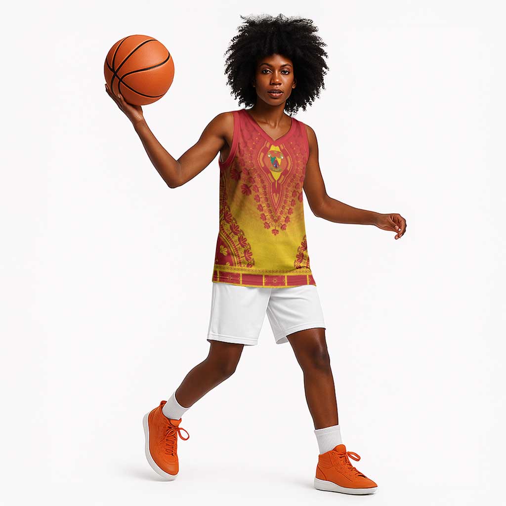 Personalized Afro Cameroon Basketball Jersey African Dashiki Style LT15