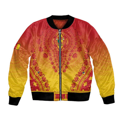 Personalized Afro Cameroon Bomber Jacket African Dashiki Style - African Pride