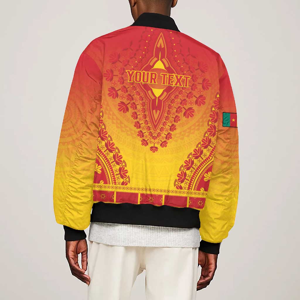 Personalized Afro Cameroon Bomber Jacket African Dashiki Style - African Pride