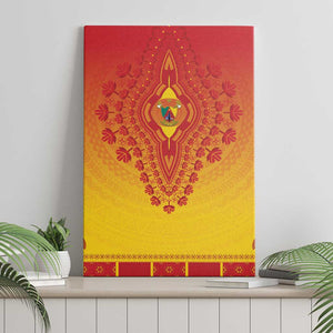 Afro Cameroon Canvas Wall Art African Dashiki Style - African Pride