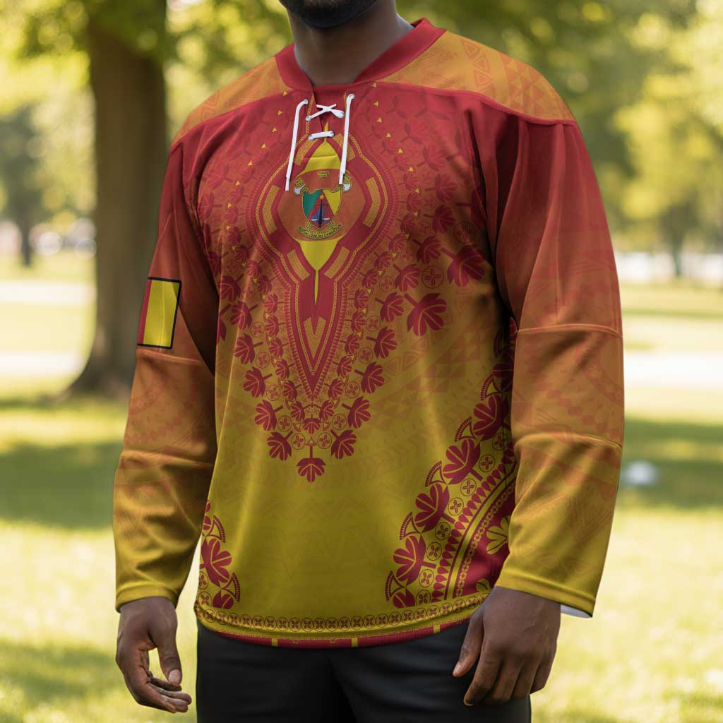 Personalized Cameroon African Dashiki Hockey Jersey