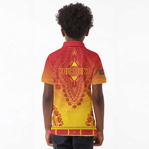 Personalized Afro Cameroon Kid Polo Shirt African Dashiki Style - African Pride