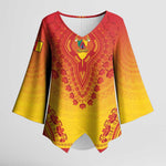 Personalized Cameroon African Dashiki Kimono Sleeve Blouse