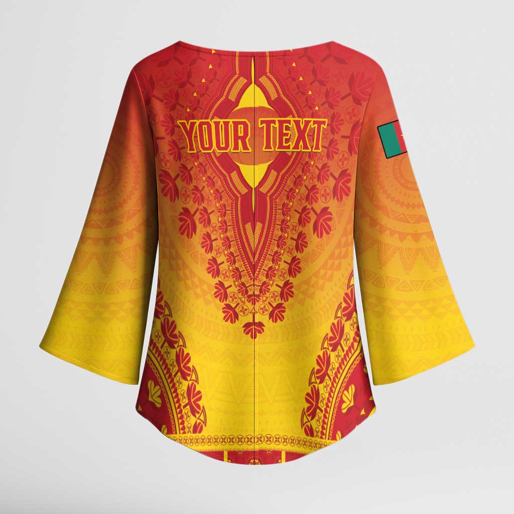 Personalized Cameroon African Dashiki Kimono Sleeve Blouse