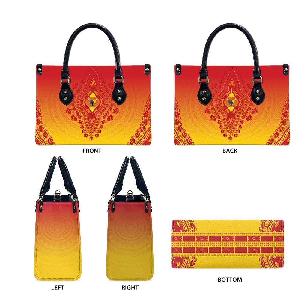 Cameroon African Dashiki Leather Bag