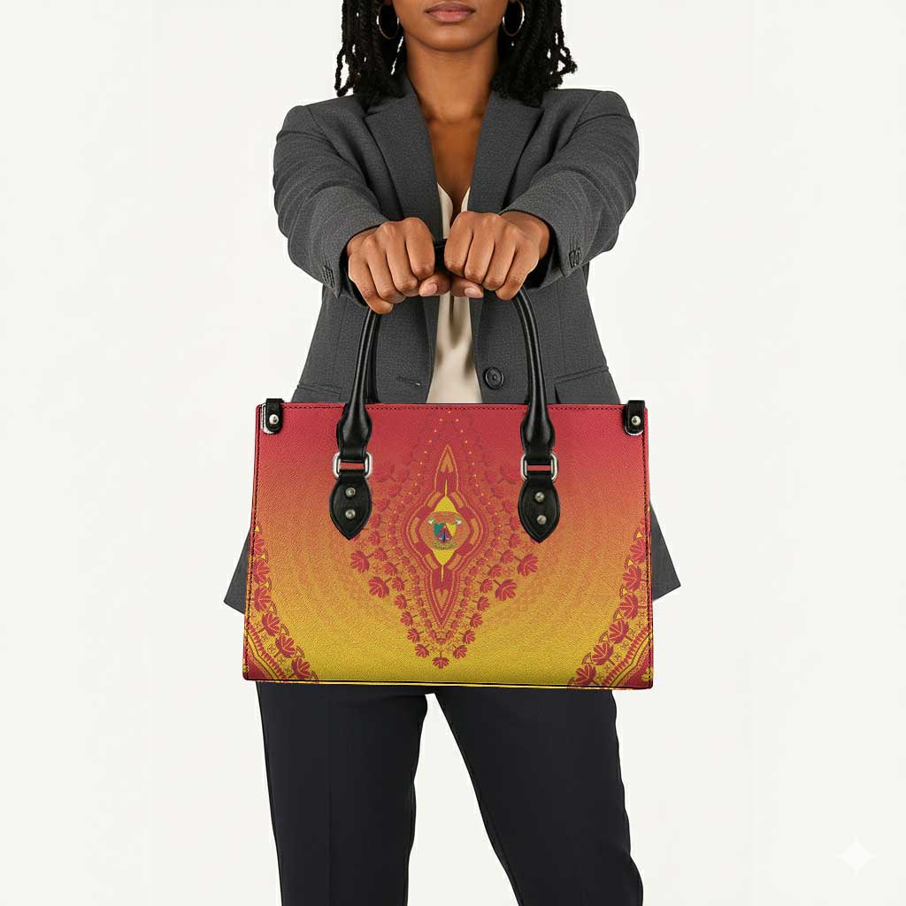 Cameroon African Dashiki Leather Bag