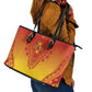Afro Cameroon Leather Tote Bag African Dashiki Style - African Pride