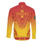 Personalized Afro Cameroon Long Sleeve Button Shirt African Dashiki Style - African Pride