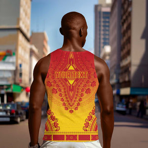 Personalized Afro Cameroon Men Tank Top African Dashiki Style - African Pride