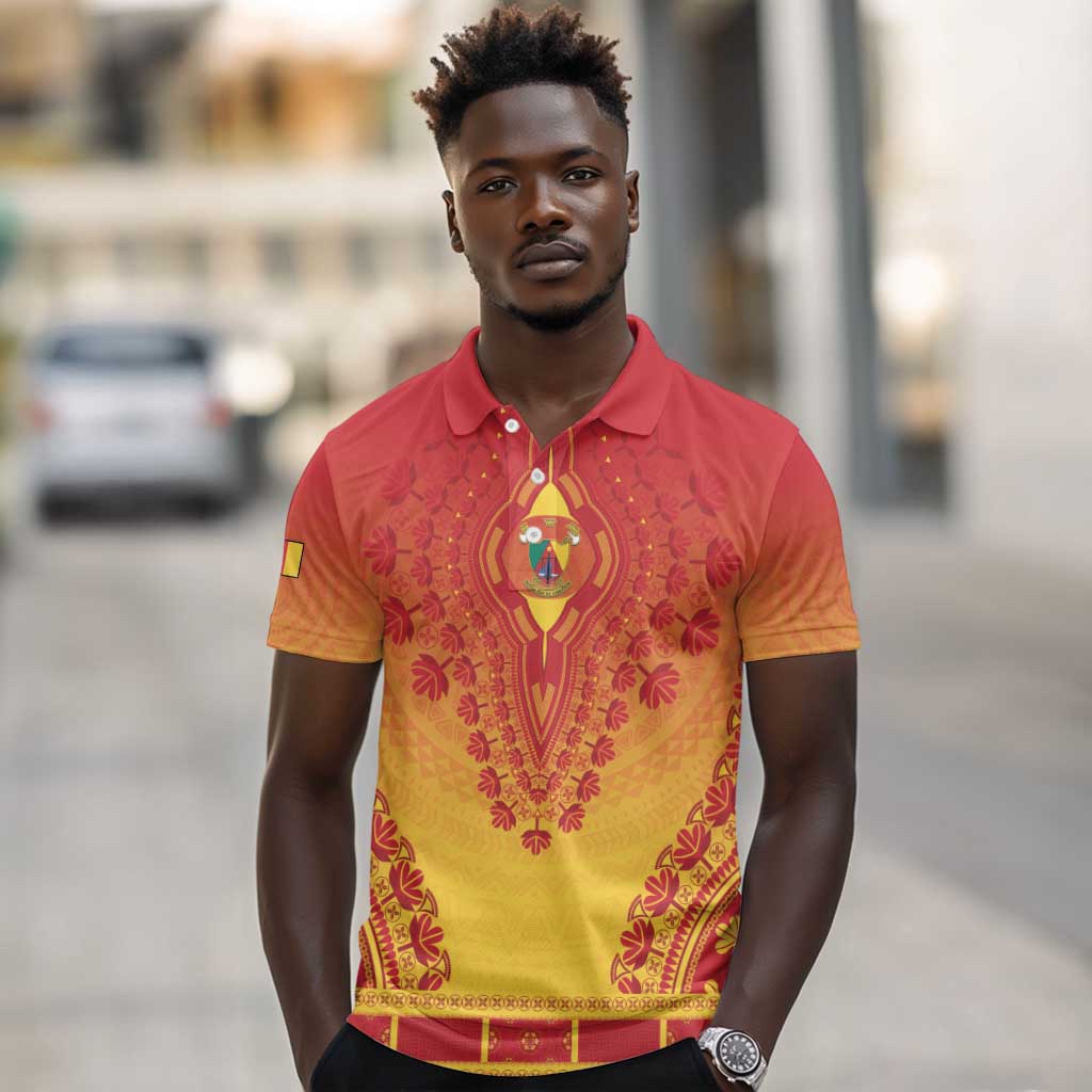 Personalized Afro Cameroon Polo Shirt African Dashiki Style - African Pride