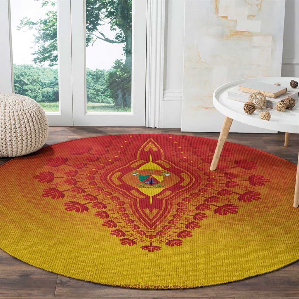Afro Cameroon Round Carpet African Dashiki Style - African Pride