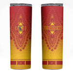 Personalized Afro Cameroon Skinny Tumbler African Dashiki Style - African Pride