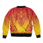 Personalized Afro Cameroon Sleeve Zip Bomber Jacket African Dashiki Style - African Pride