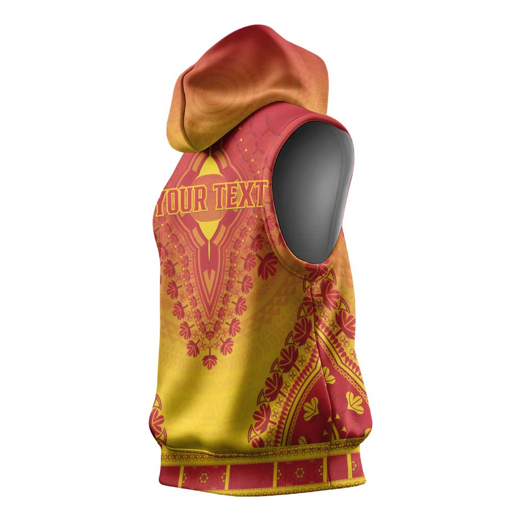 Personalized Afro Cameroon Sleeveless Hoodie African Dashiki Style - African Pride