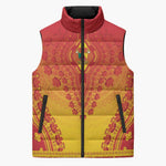 Personalized Cameroon African Dashiki Sleeveless Puffer Jacket