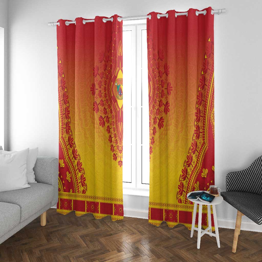 Afro Cameroon Window Curtain African Dashiki Style - African Pride