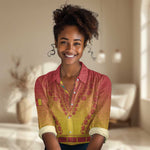Personalized Afro Cameroon Women Casual Shirt African Dashiki Style - African Pride
