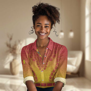 Personalized Afro Cameroon Women Casual Shirt African Dashiki Style - African Pride