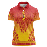 Personalized Afro Cameroon Women Polo Shirt African Dashiki Style - African Pride