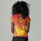 Personalized Afro Cameroon Women V-Neck T-Shirt African Dashiki Style - African Pride