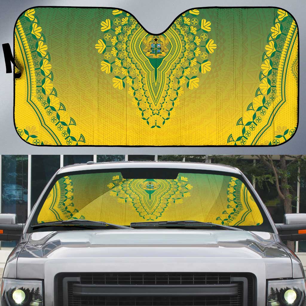 Ghana African Dashiki Auto Sun Shade