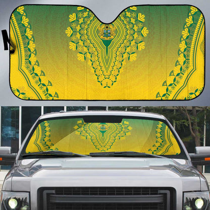 Ghana African Dashiki Auto Sun Shade