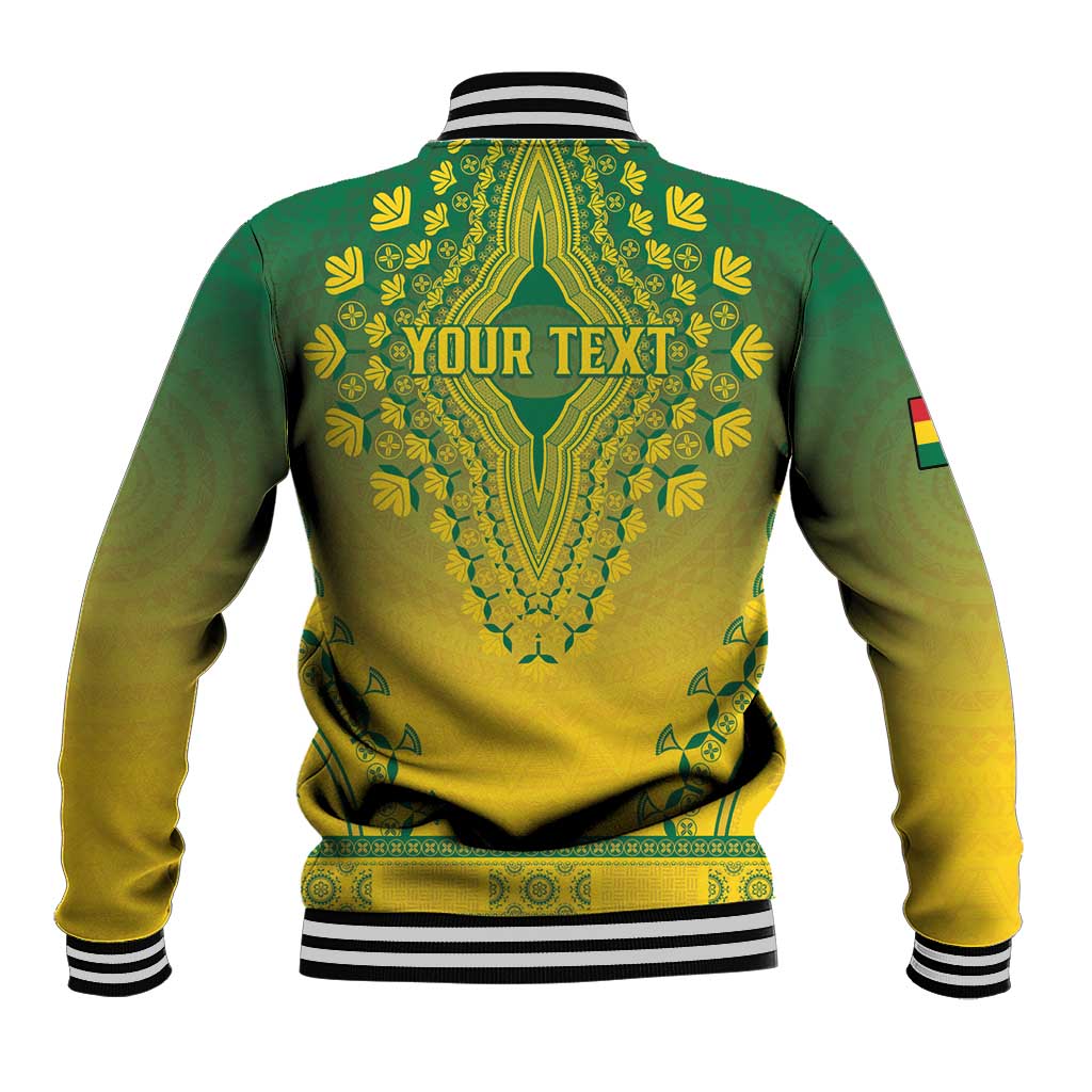 Personalized Afro Ghana Baseball Jacket African Dashiki Style - African Pride