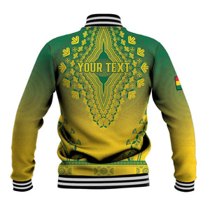 Personalized Afro Ghana Baseball Jacket African Dashiki Style - African Pride