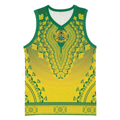 Personalized Afro Ghana Basketball Jersey African Dashiki Style LT15