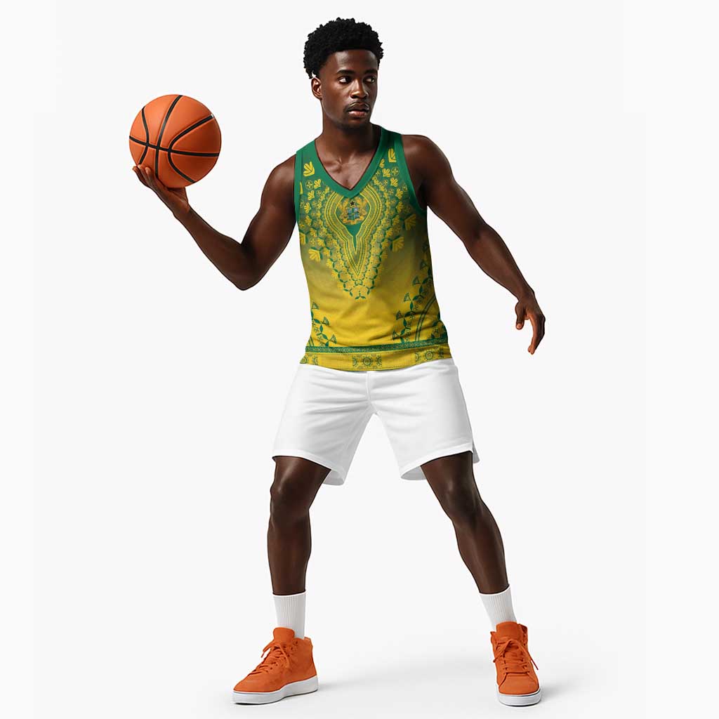 Personalized Afro Ghana Basketball Jersey African Dashiki Style LT15