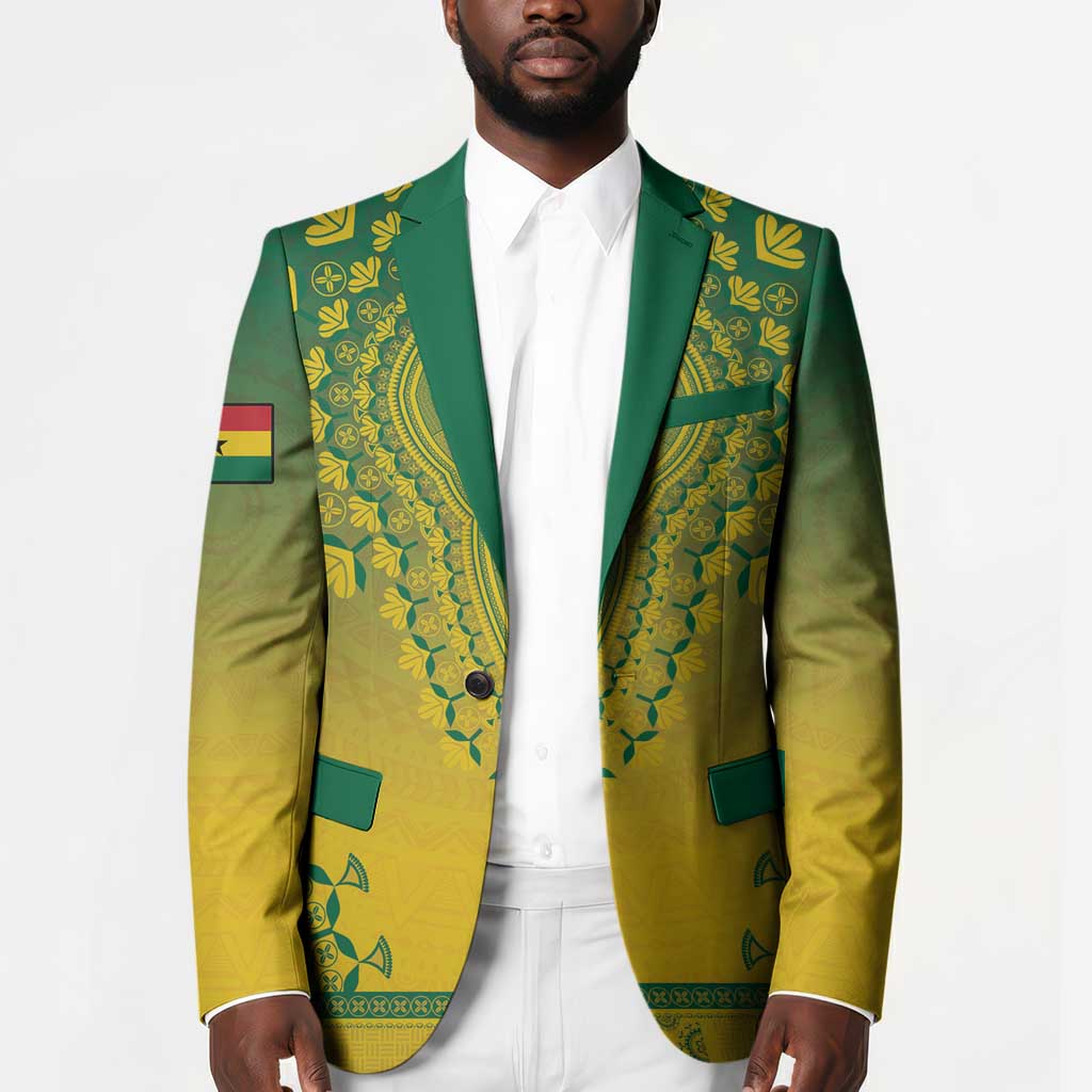 Personalized Ghana African Dashiki Blazer