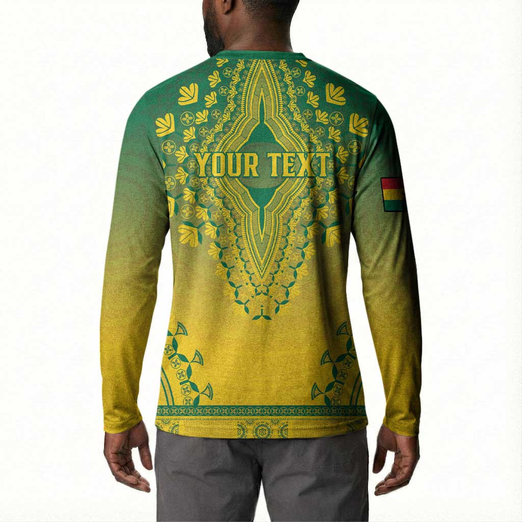 Personalized Ghana African Dashiki Button Sweatshirt