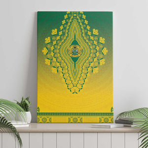 Afro Ghana Canvas Wall Art African Dashiki Style - African Pride