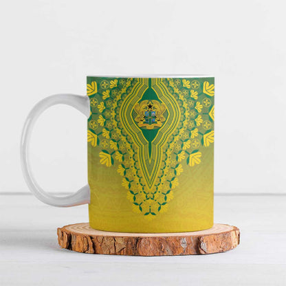 Personalized Ghana African Dashiki Ceramic Mug