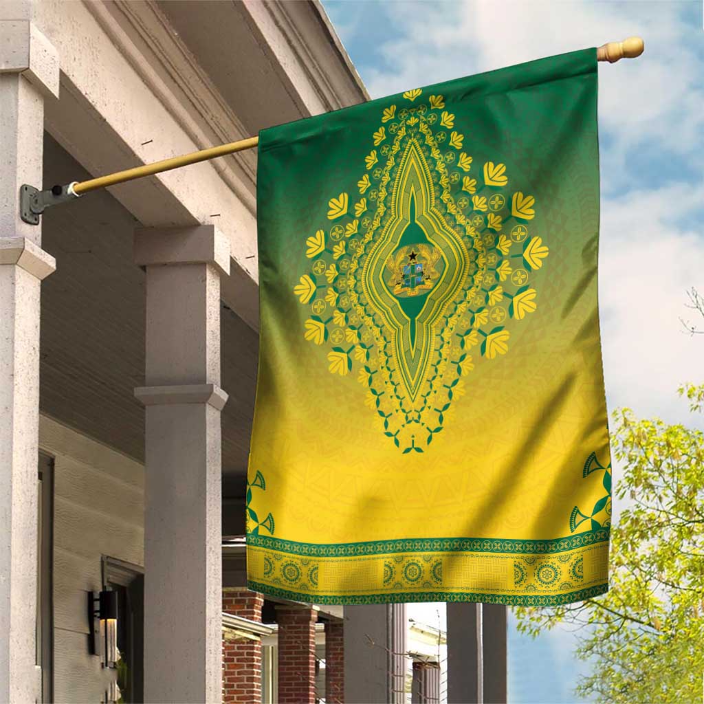 Afro Ghana Garden Flag African Dashiki Style - African Pride