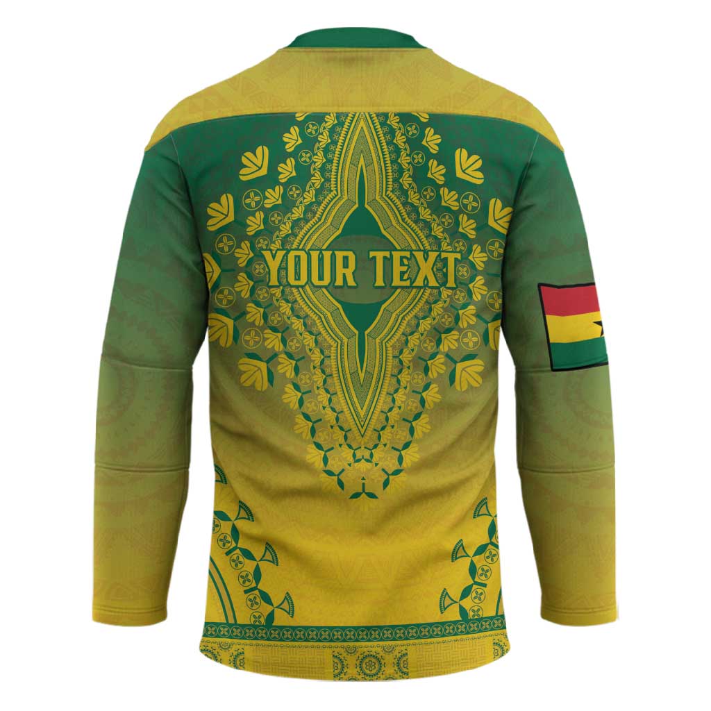 Personalized Ghana African Dashiki Hockey Jersey