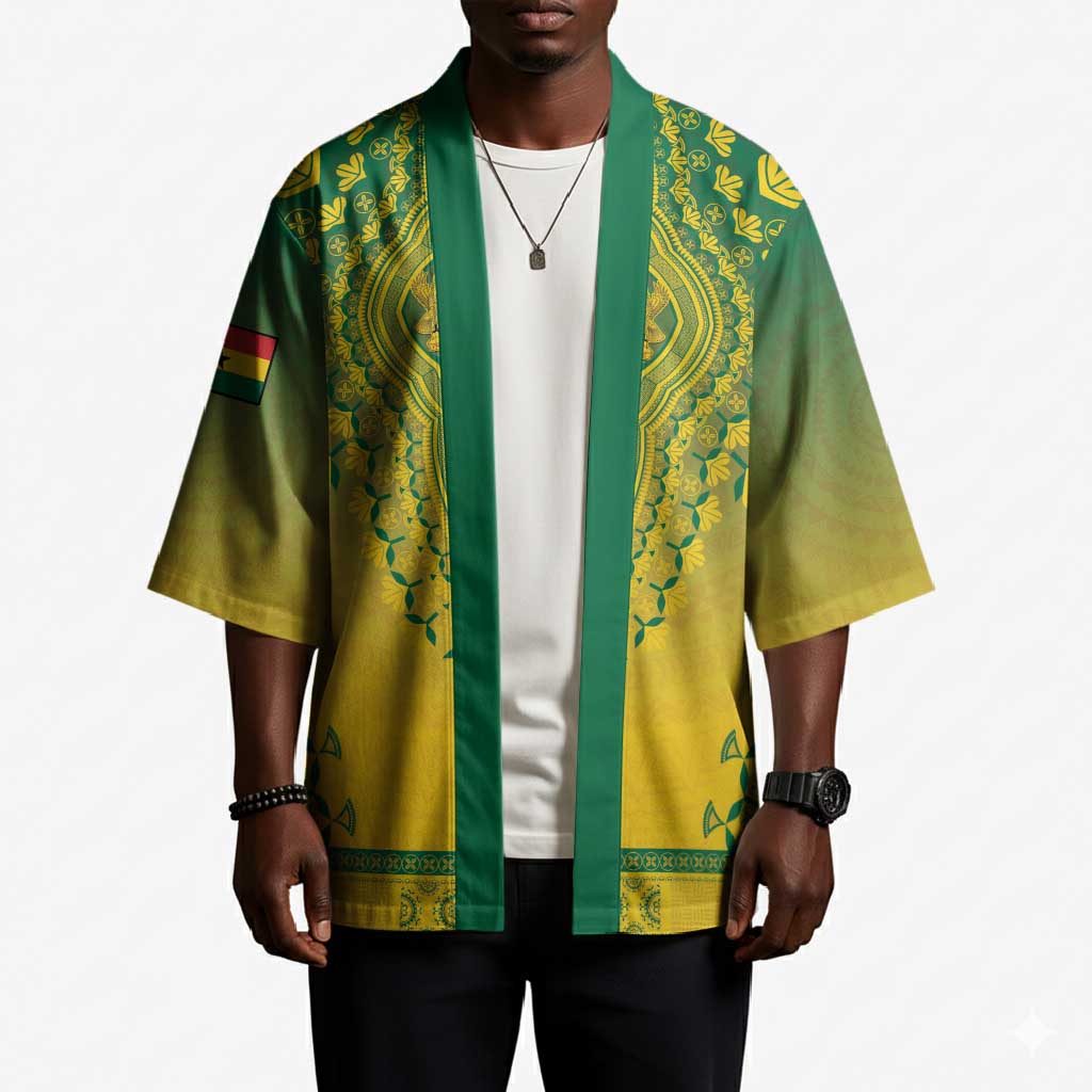 Personalized Ghana African Dashiki Kimono