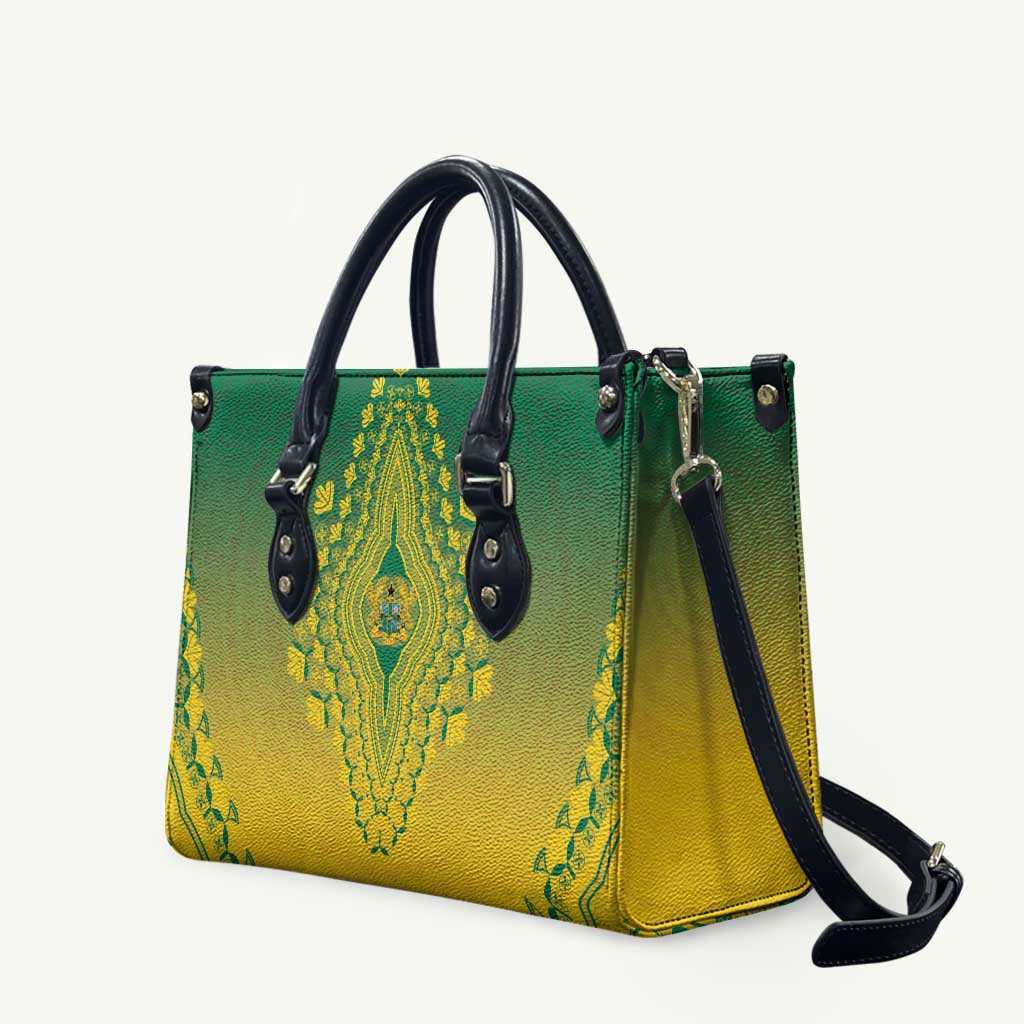 Ghana African Dashiki Leather Bag