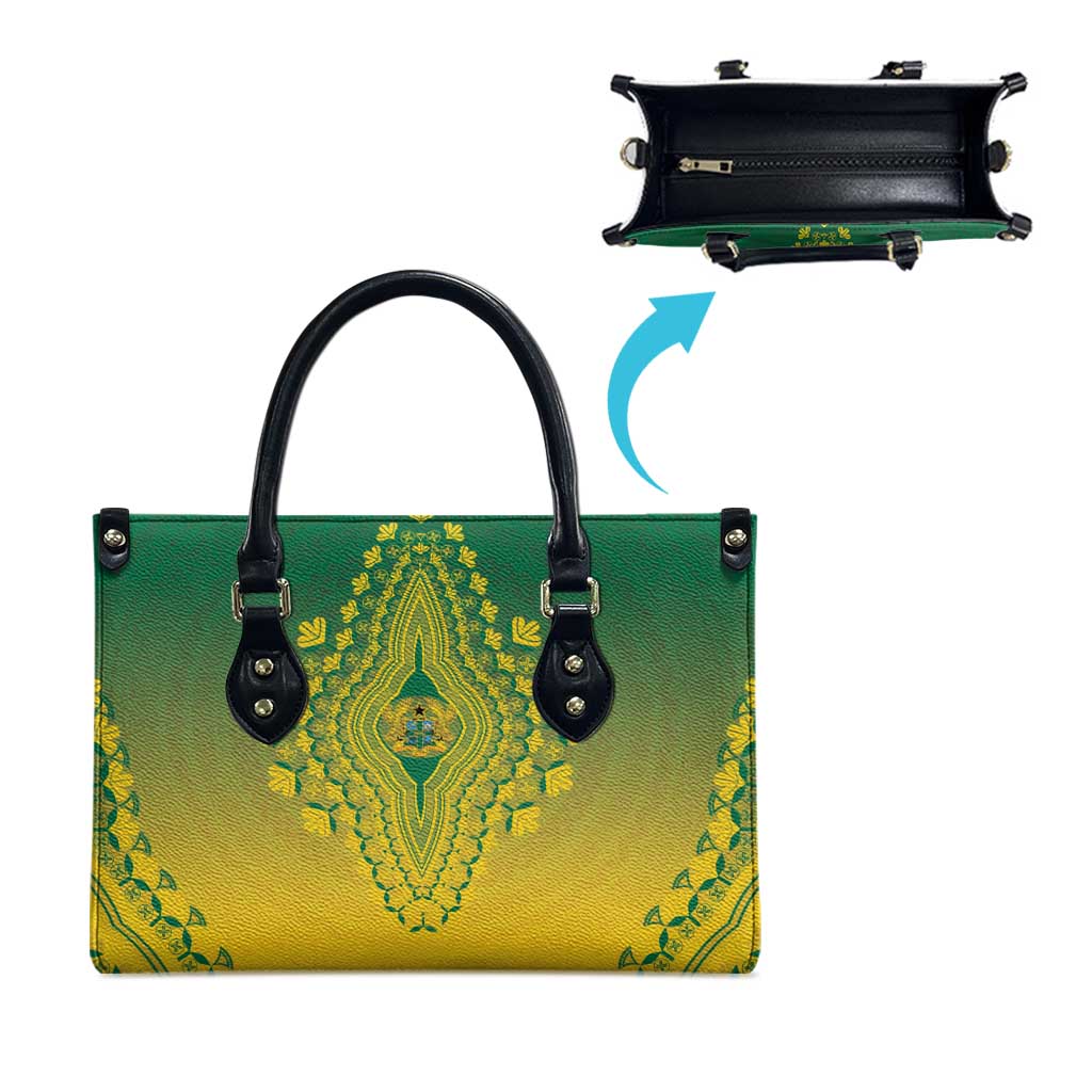 Ghana African Dashiki Leather Bag