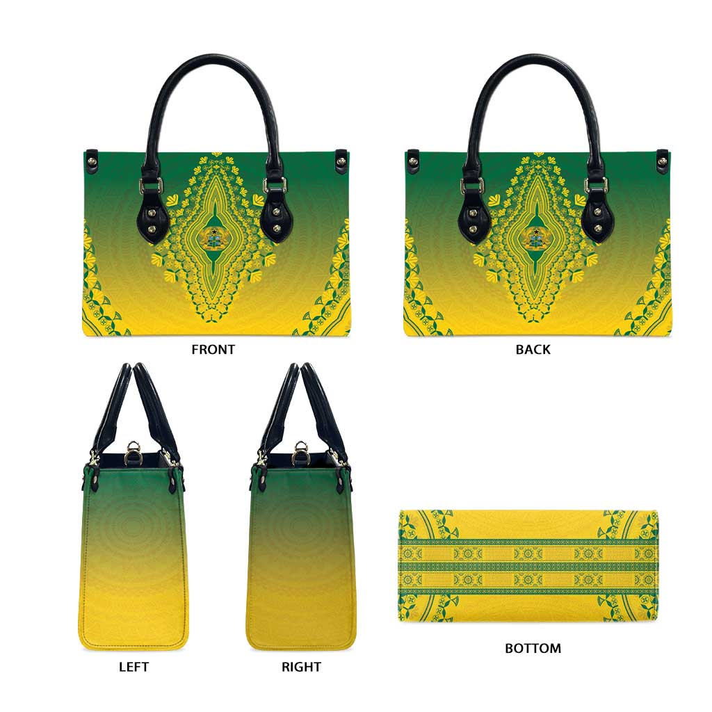 Ghana African Dashiki Leather Bag