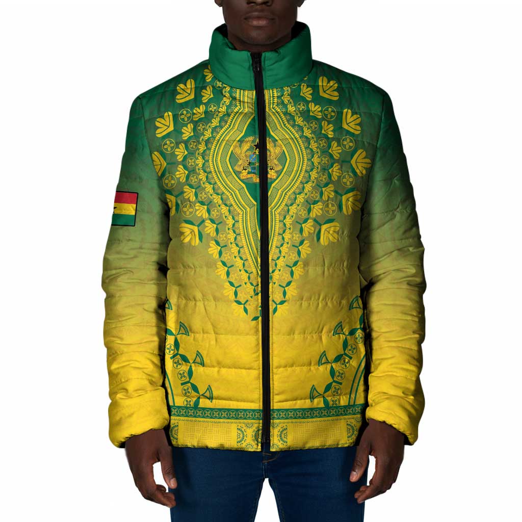 Personalized Ghana African Dashiki Padded Jacket