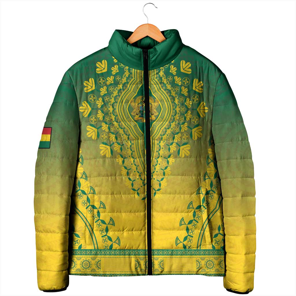Personalized Ghana African Dashiki Padded Jacket