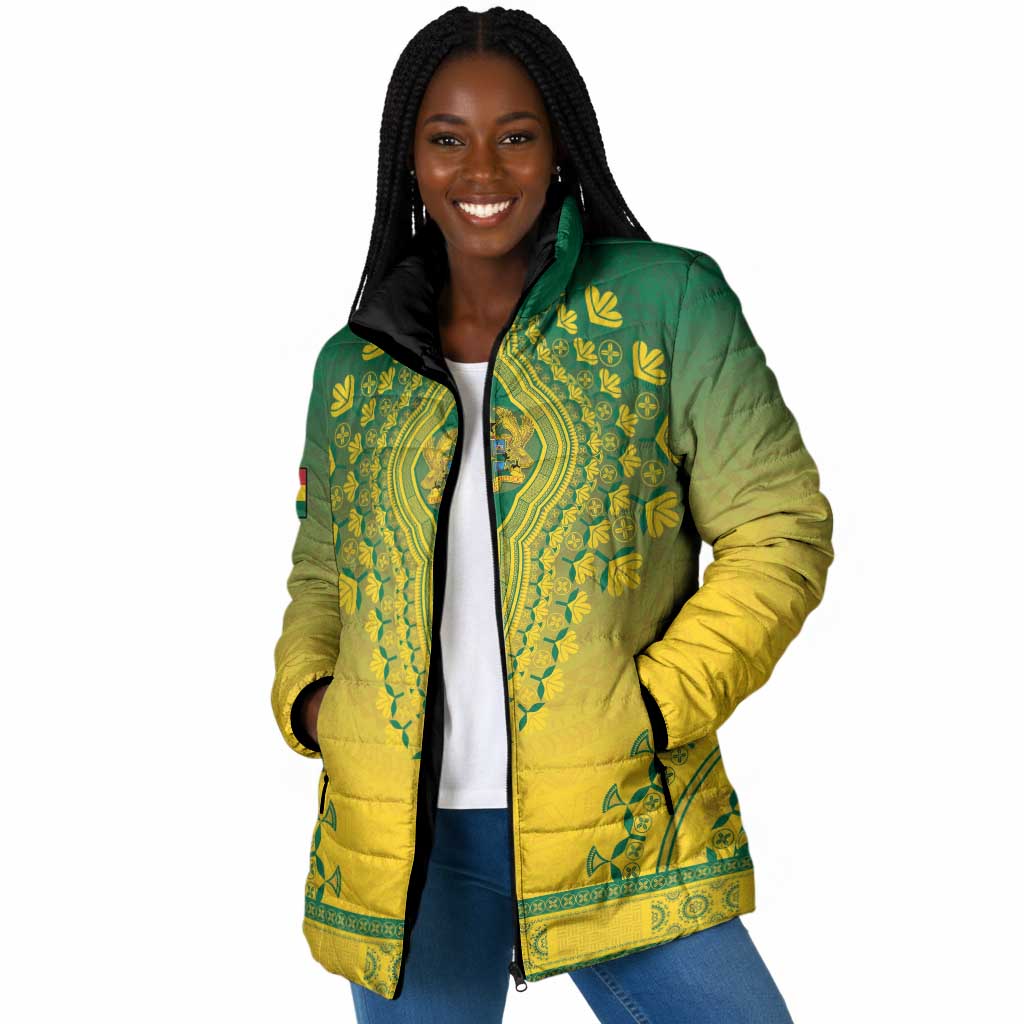 Personalized Ghana African Dashiki Padded Jacket