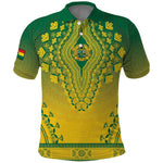 Personalized Afro Ghana Polo Shirt African Dashiki Style - African Pride