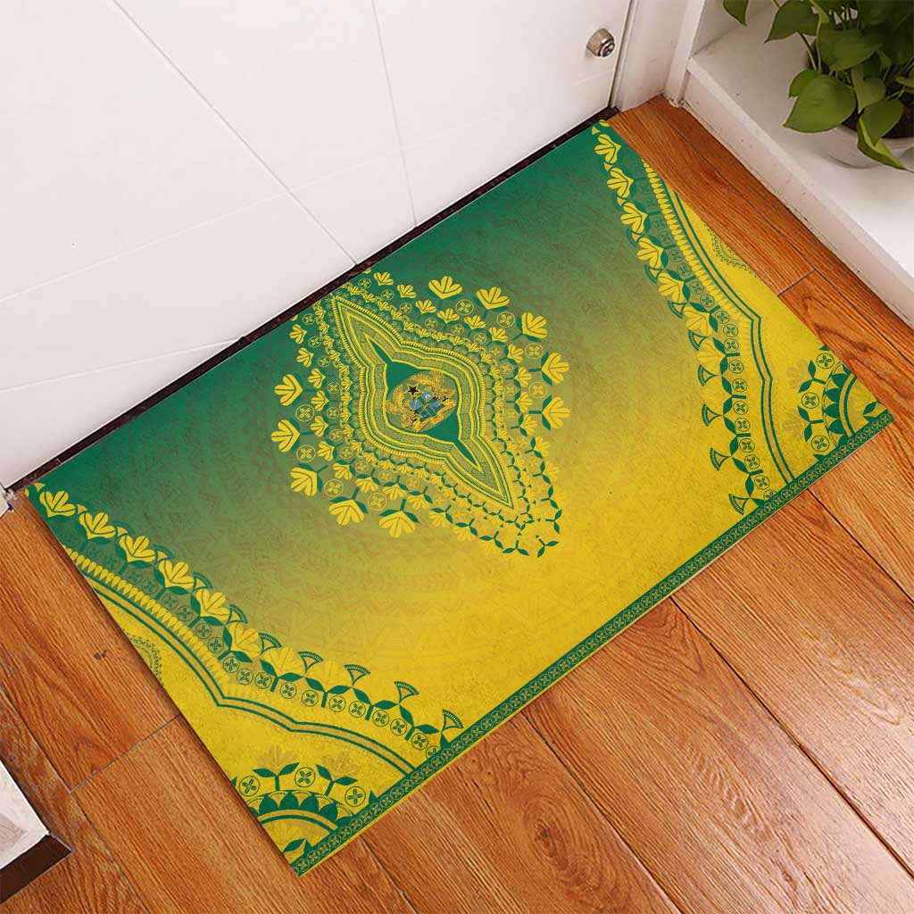 Afro Ghana Rubber Doormat African Dashiki Style - African Pride