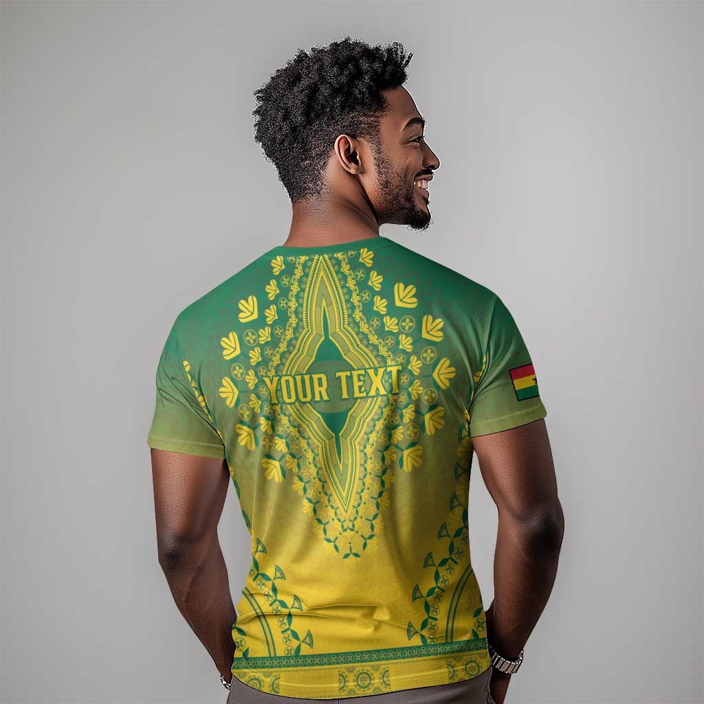 Personalized Afro Ghana T shirt African Dashiki Style - African Pride