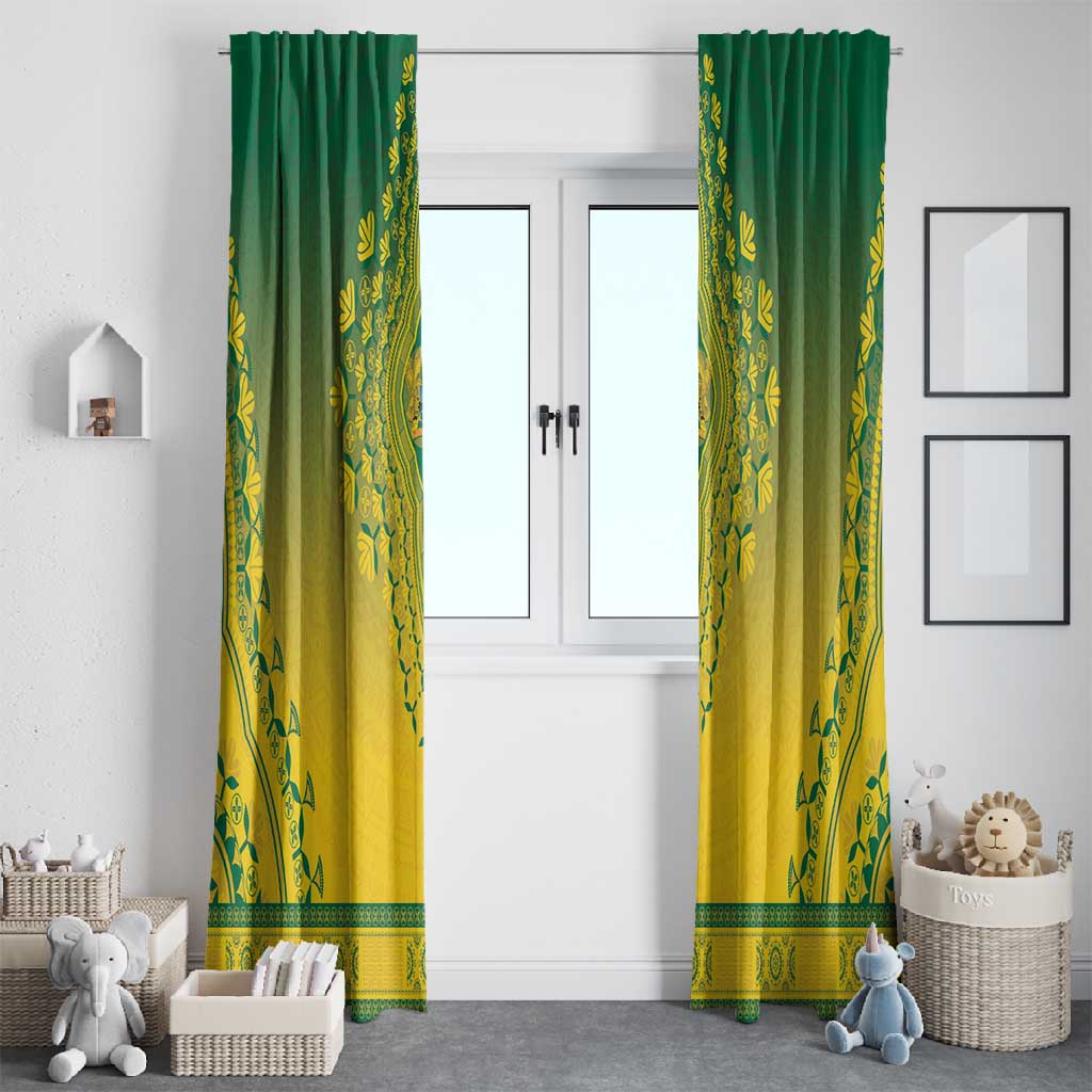 Afro Ghana Window Curtain African Dashiki Style - African Pride